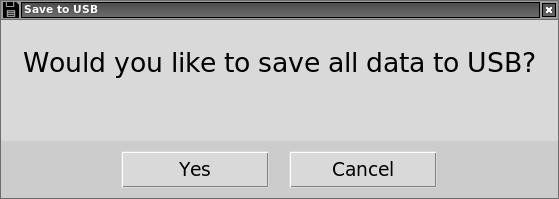 USB Save Dialogue